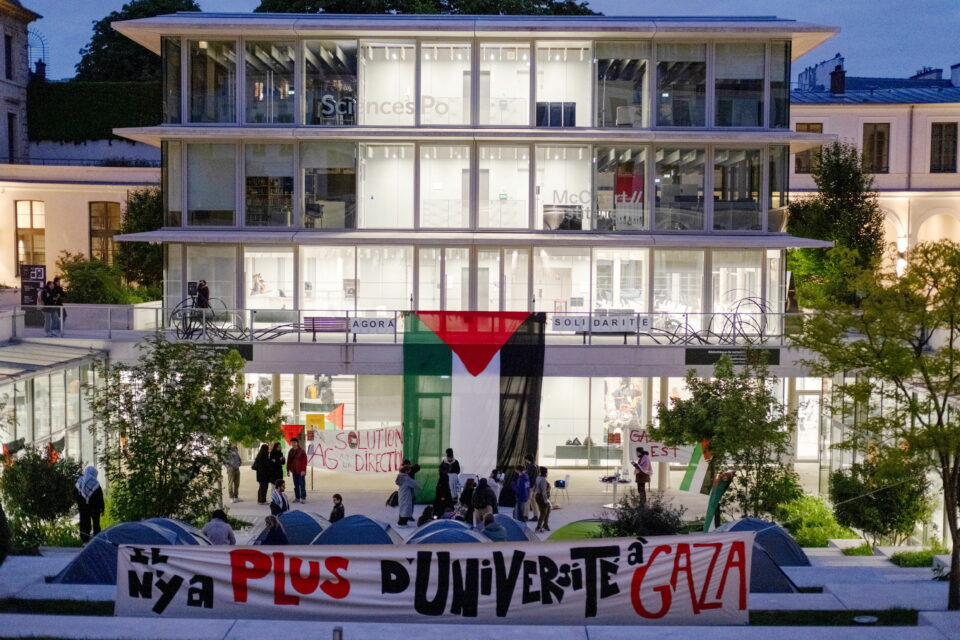 Rassemblement propalestinien : des étudiants expulsés d’un campus de Sciences-Po Paris dans la nuit par la police